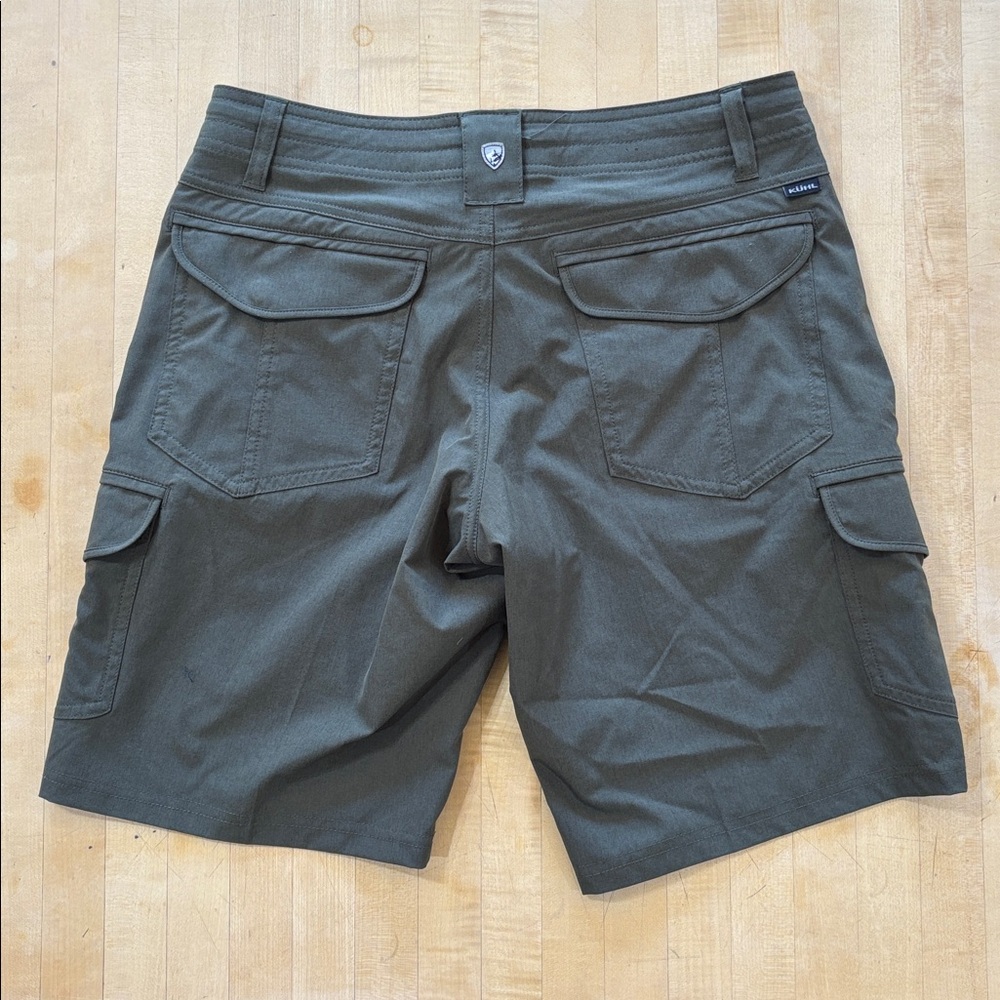 Kuhl Women’s Size 4 Freeflex Cargo 10” Short Dark Moss Green Hiking Outdoor - Picture 2 of 9